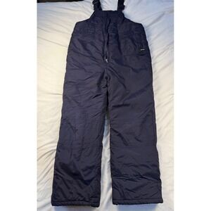 Kids Navy‎ Blue Snow Bib Overalls Pants Size XL 14 16 Winter Ski Snowboard